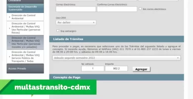 Consulta y pago de multas verificacion Queretaro