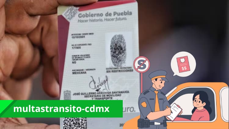 ¿Cuánto es la multa por no tener licencia Puebla?