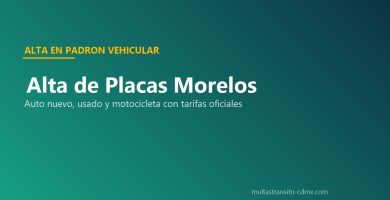 Alta placas Morelos 2026 auto nuevo usado motocicleta requisitos