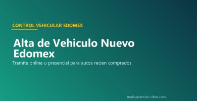 Alta vehículo nuevo Edomex emplacar trámite