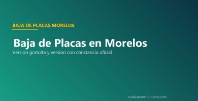 Baja placas Morelos 2026 gratuita constancia personas fisicas morales