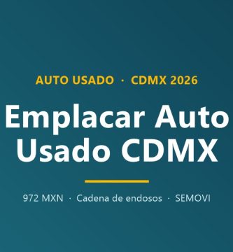 ¿Cuánto cuesta emplacar un carro usado en CDMX?