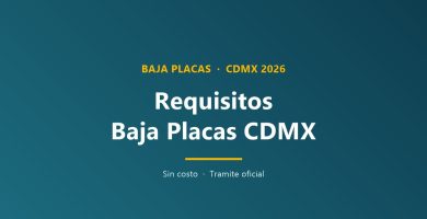 Requisitos para dar de baja de placas en CDMX