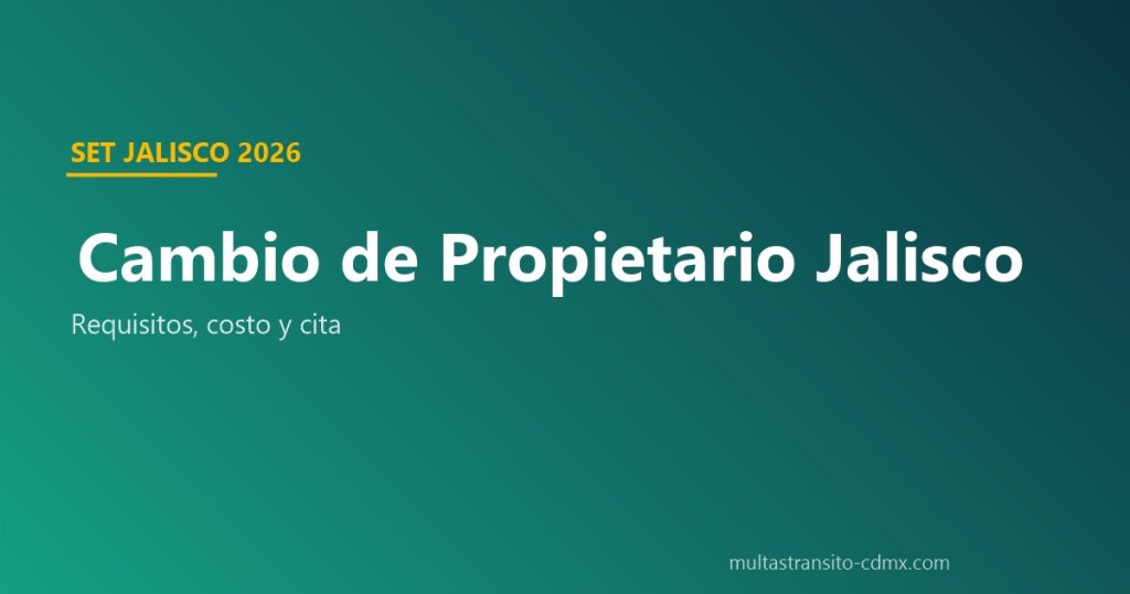 Cambio de propietario Jalisco