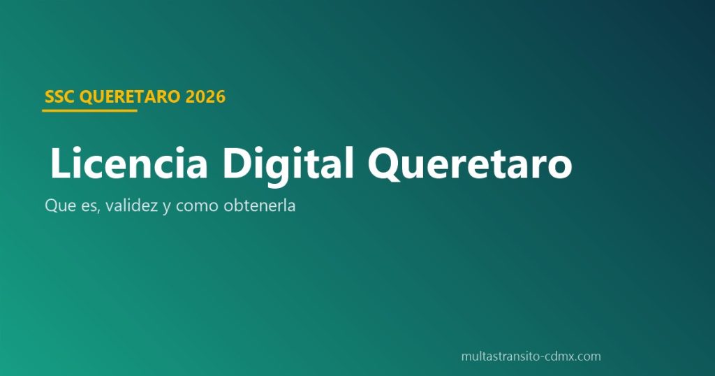 Licencia digital Querétaro