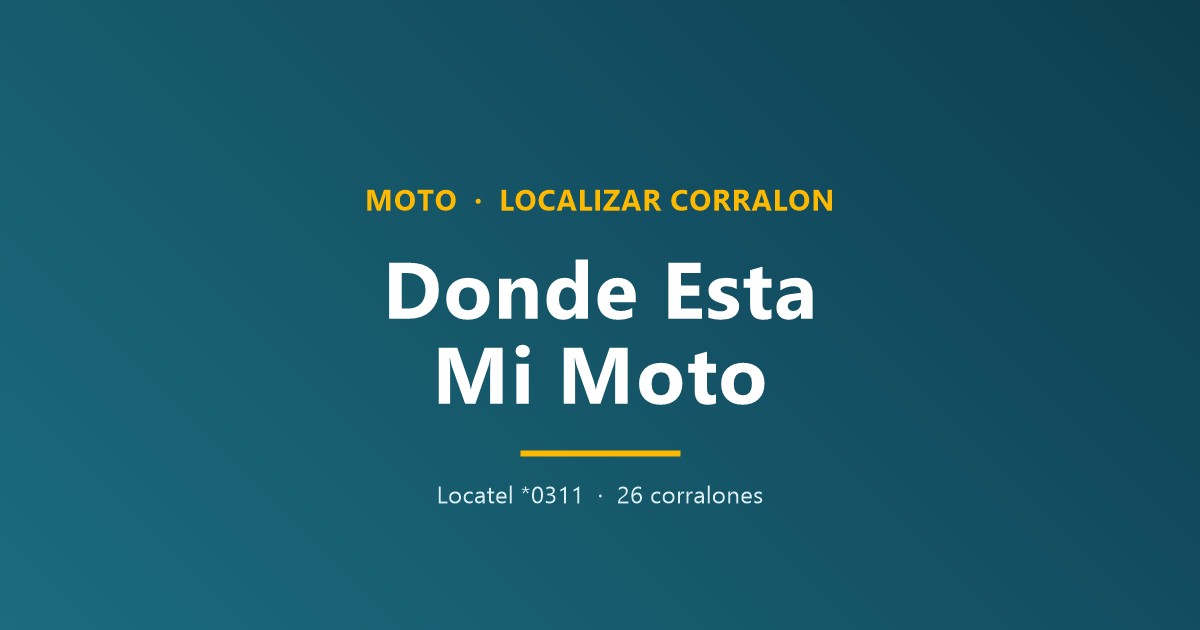 ¿Como saber en que corralón está mi moto en CDMX?