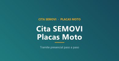 ¿Cómo sacar cita en Semovi CDMX para placas de moto?