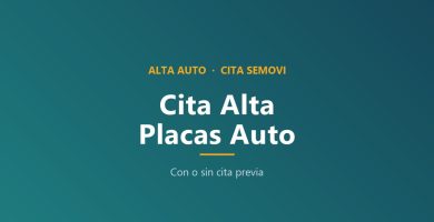 Como sacar cita para dar de alta placas de auto en CDMX