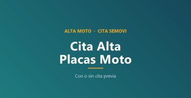 Como sacar cita para dar de alta placas de moto en CDMX