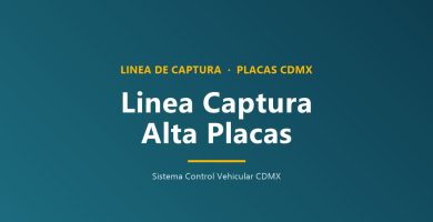 ¿Cómo sacar línea de captura para alta de placas? CDMX