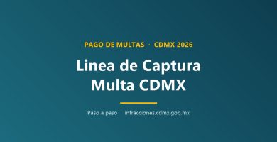 ¿Cómo sacar línea de captura para pago de multa CDMX?