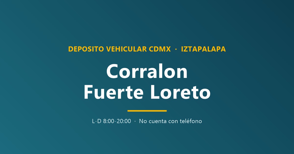 Corralón Fuerte Loreto CDMX