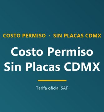 ¿Cuál es el costo para obtener permiso para circular sin placas en CDMX?