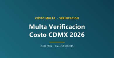 ¿Cuánto cuesta la multa por no verificar en CDMX? 2024