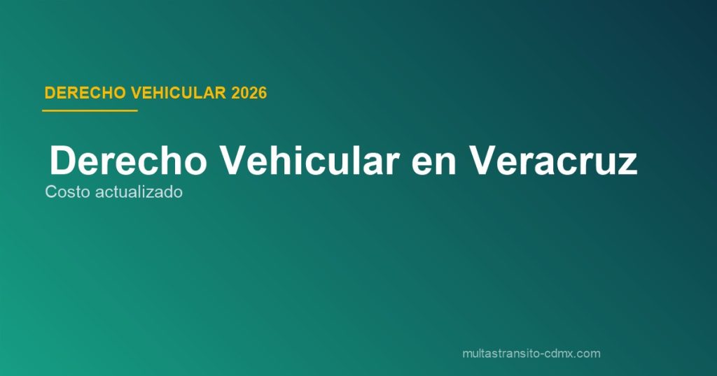 Derecho vehicular Veracruz