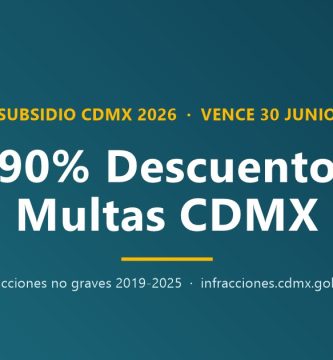 Descuento multas CDMX 90% vence 30 junio 2026