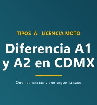 Diferencia entre licencia A1 y A2 CDMX