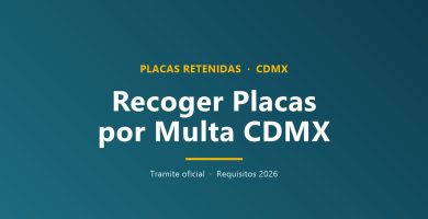 ¿Donde recoger mi placa por infracción en CDMX?