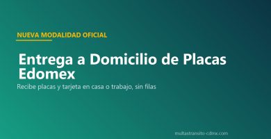 Entrega a domicilio placas Edomex 7 días