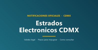 Estrados electrónicos CDMX notificaciones oficiales