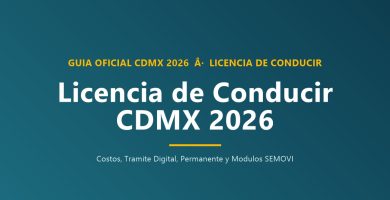 Licencia de Conducir CDMX 2026 - Guía oficial