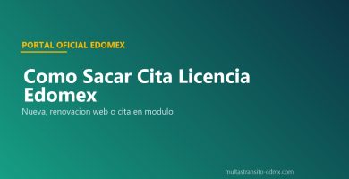 Cita licencia conducir Edomex portal oficial 3 flujos