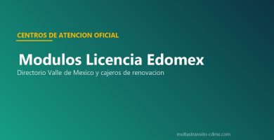 Modulos licencia conducir Edomex direccion horario Valle Mexico