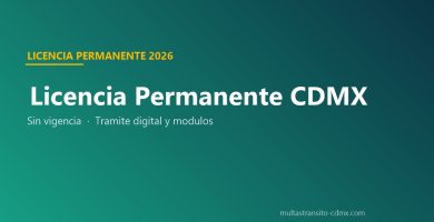 Licencia Permanente CDMX 2026