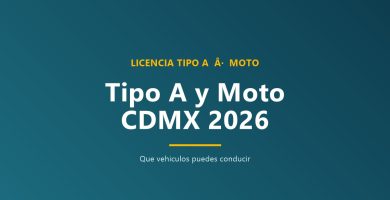 Licencia Tipo A para conducir moto CDMX