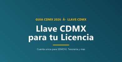 Llave CDMX para licencia de conducir