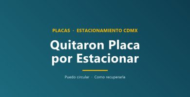 ¿Me quitaron mi placa por estacionarse en lugar prohibido, puedo circular?