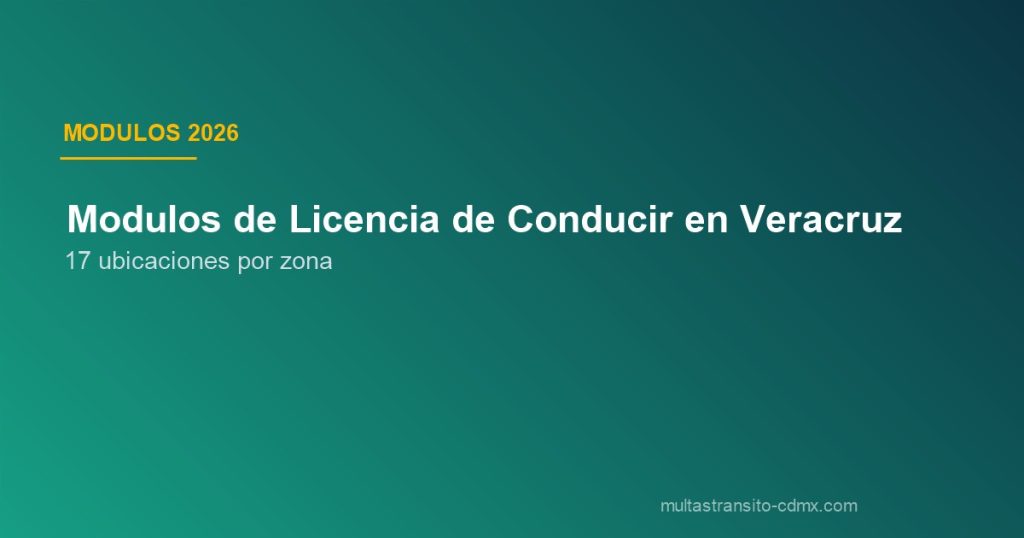 Módulos de licencia Veracruz