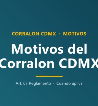 Cuales son los motivos de corralon en CDMX