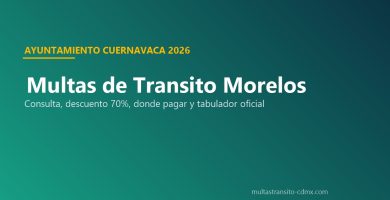Multas de transito Morelos Cuernavaca 2026 consulta descuento pago