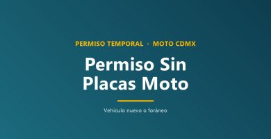 ¿Existe permiso para circular sin placas CDMX moto?