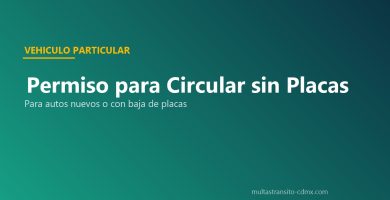 Permiso circular sin placas Edomex 30 días