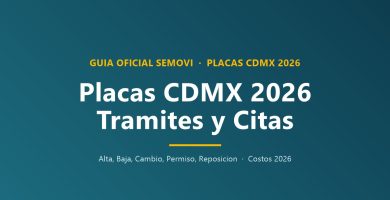 Placas CDMX 2026 trámites y citas