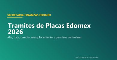 Placas Edomex 2026 trámites Secretaría Finanzas