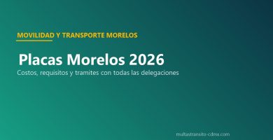 Placas Morelos 2026 costos requisitos delegaciones tramites