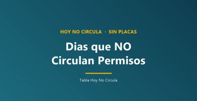 ¿Qué días no circulan los permisos sin placas en CDMX?