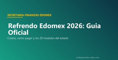 Refrendo Edomex 2026 guía oficial Secretaría Finanzas