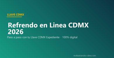 Refrendo tarjeta de circulación en línea CDMX paso a paso