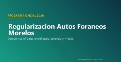 Regularizacion autos foraneos Morelos 2026 descuentos 50 75 100 placas
