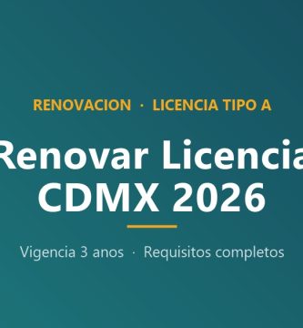 Renovar licencia de conducir CDMX 2026