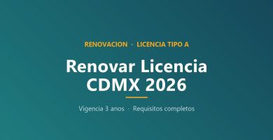 Renovar licencia de conducir CDMX 2026