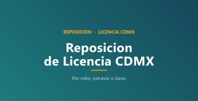 Reposición de licencia CDMX 1049 MXN