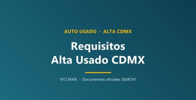 Requisitos para el Alta de Placas de vehículos usados CDMX
