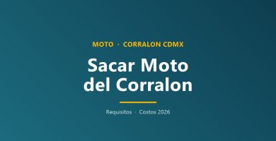 Requisitos para sacar una moto del corralón CDMX