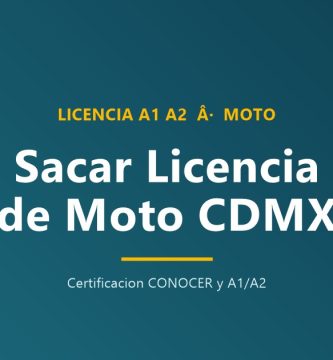 Sacar licencia de conducir moto CDMX A1 A2