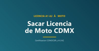 Sacar licencia de conducir moto CDMX A1 A2